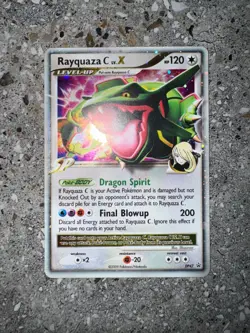 Pokemon TCG Cards Rayquaza C LV.X DP47 Promo Holo - Image 3