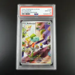 PSA 10 Bulbasaur 143/142 Pokemon Stellar Crown IR Full Art Holo Card - Image 1