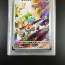 PSA 10 Bulbasaur 143/142 Pokemon Stellar Crown IR Full Art Holo Card - Image 3