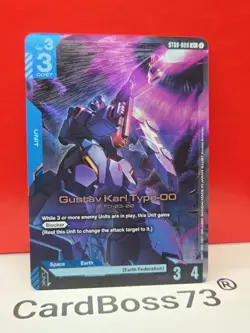 🔥 Gustav Karl Type-00, ST08-008 C+ , Gundam Card Game, Flash of Radiance - Image 1