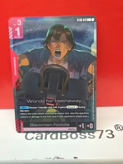 Words for Hathaway ST08-012 C+ , Gundam Card Game , Flash of Radiance - Image 1