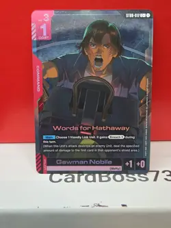 Words for Hathaway ST08-012 C+ , Gundam Card Game , Flash of Radiance - Image 3