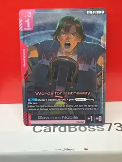 Words for Hathaway ST08-012 C+ , Gundam Card Game , Flash of Radiance - Image 4