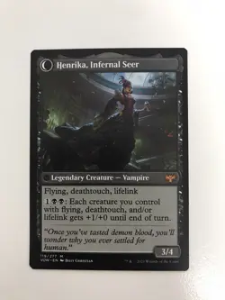 Henrika Domnathi / Infernal Seer MTG Magic the Gathering Card NM Near Mint VOW - Image 2