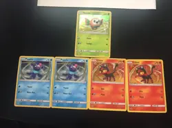 5 pokemon holos sun and moon cards - Image 1