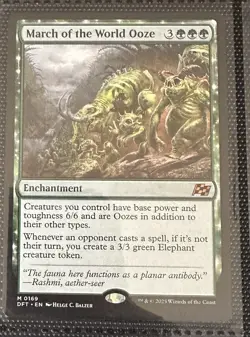 March of the World Ooze Aetherdrift Regular Mtg Magic The Gathering - Image 1