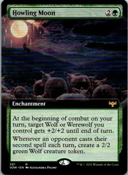 Innistrad: Crimson Vow #391 Howling Moon (Extended Art) - Image 1