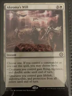 Akroma's Will Commander: the Lost Caverns of Ixalan Regular - Image 1