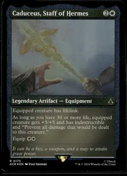 Caduceus, Staff of Hermes - 173 Foil etched Foil MTG ACR - Image 1