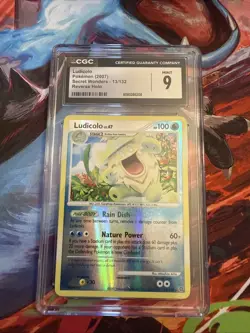 2007 Pokemon Secret Wonders Ludicolo 13/132 Reverse Holo Rare CGC 9 MINT - Image 1