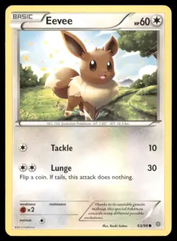 EEVEE 63/98 AOR ANCIENT ORIGINS POKEMON COMMON LP - Image 2