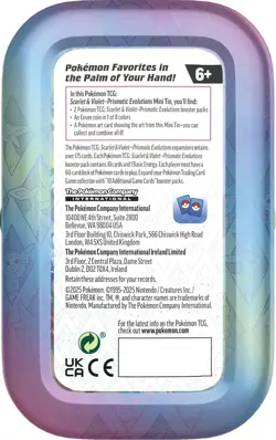 ✨ Pokemon TCG: Scarlet & Violet-Prismatic Evolutions Mini Tin | Jolteon NEW - Image 2