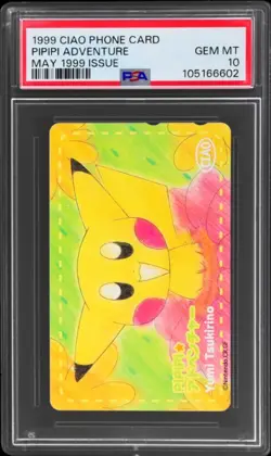 PSA 10 1996 Pokemon Telephone Card Pipipi Adventure Yumi Tsukirino Phone Card - Image 1