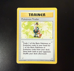 Pokemon TCG Base Set Shadowless Trainer Card Pokemon Trader 77/102 Rare - Image 1