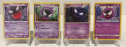 Pokemon Gastly 4 Card Lot #62/100, 64/99, 63/102, 36/111 LP - Image 1