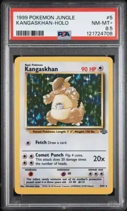 1999 Pokemon Jungle Kangaskhan Holo #5 Graded PSA 8.5 New Cert - Image 1