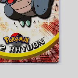 💥 1999 Topps Pokemon Cards - Series 2- Blue Logo - Rhydon #112 - Image 3