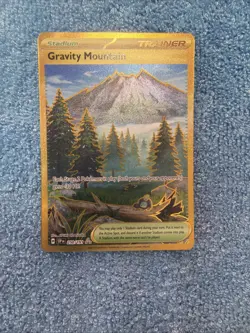 Gravity Mountain 250/191 Hyper Rare Gold Pokemon Surging Sparks NM - Image 1