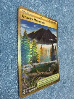 Gravity Mountain 250/191 Hyper Rare Gold Pokemon Surging Sparks NM - Image 2