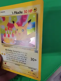Pokemon TCG ______'s Birthday Pikachu 24/53 Wotc Promo Holo LP+ - Image 2