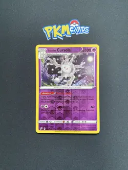 Pokemon TCG Galarian Cursola Rebel Clash 079/192 Reverse Holo Rare LP. - Image 1