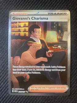 Pokemon Giovanni's Charisma Trainer Sv: Scarlet & Violet 151 204/165 Holo - Image 1