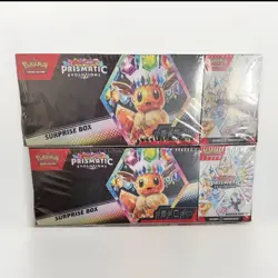 Pokemon Scarlet & Violet Prismatic Evolutions Surprise Box Factory Sealed Lot - Image 1