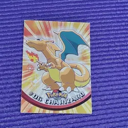 1999 Pokemon TV Animation Edition Charizard #06 Topps Pokemon VG - Image 4