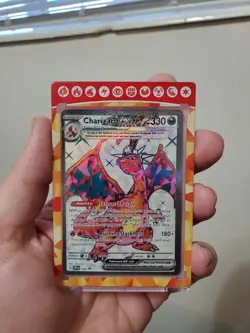 Pokemon TCG Charizard EX Scarlet and Violet SVP 056 Black Star Promo - Image 1