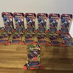 Pokemon TCG: Mega Evolution - Phantasmal Flames Sleeved Booster Pack LOT OF 13!! - Image 1