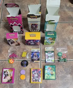 Pokemon TCG Premium Tournament Collections Marnie Cyrus Professor Juniper READ📚 - Image 1