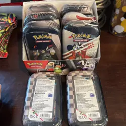 POKEMON BLACK BOLT & WHITE FLARE UNOVA MINI TIN FULL BOX OF 8 WITH BOX **NEW** - Image 3