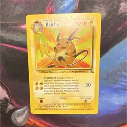 Pokemon Raichu Fossil Rare 29/62 Unlimited Regular WOTC English 1999 - Image 1