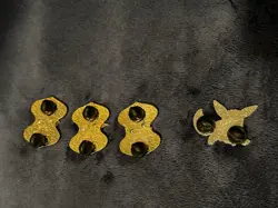 Pokemon TCG Enamel Pin Set Flareon, Vaporeon, Jolteon Official + Shiny Eevee Pin - Image 2