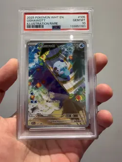 Oshawott IR 105/086 White Flare Pokemon EN PSA 10 Gem Mint - UK listing - Image 1