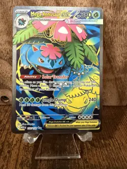 Mega Venusaur ex 155/132 NM 💥 Full Art Ultra Rare Pokemon Mega Evolutions - Image 1