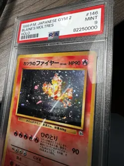 1999 POKEMON JAPANESE GYM 2 #146 BLAINE'S MOLTRES-HOLO PSA 9 ** cool cert # * - Image 3