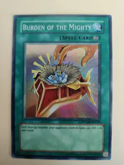 Yu-Gi-Oh! Burden of the Mighty WC08-EN002 Super Rare MP - Image 1
