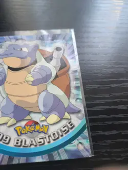 Blastoise Pokemon Card Topps #09 TV Animation Edition Series Green Logo - Image 3