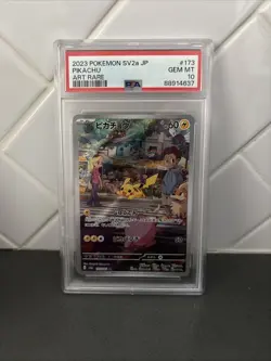 Pokemon TCG Pikachu Card Art Rare 173/165 Japanese Edition PSA 10 - Image 1