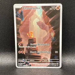 Pokemon TCG Charmander Scarlet Violet-151 Holo Illustration Rare Card 168/165 - Image 1