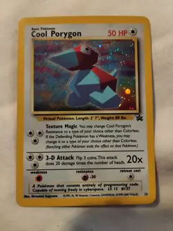 Pokemon Cool Porygon 15 Promo Holo Basic 50 HP Pokemon TCG Card - Image 1