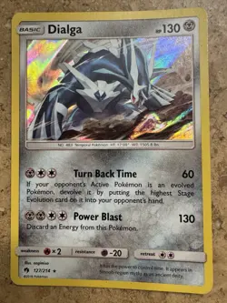 Dialga 127/214 Reverse Holo Rare Lost Thunder Pokemon Card NM - Image 1