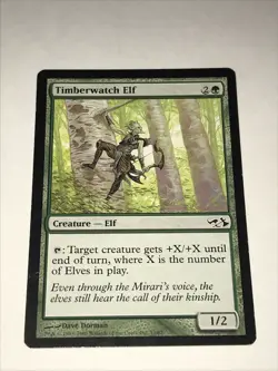Magic the Gathering Timberwatch Elf 2007 Card - Image 1