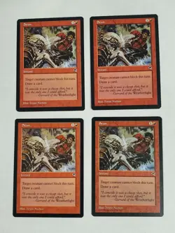 MTG Playset 4x Stun (Tempest/Red/C) - BGM - Image 1