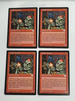 MTG Playset 4x Goblin Vandal (Weatherlight/Red/C) - BGM - Image 1