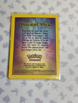 Pokemon TCG - Ancient Mew Promo - Holo Rare - Damaged - Image 3