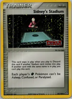 Sidney's Stadium 82/108 Uncommon Power Keepers Pokemon Reverse Holo NM - Image 1