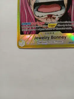 One Piece Tcg Jewelry Bonney OP13-100 Alt Art Leader English-NM - Image 4