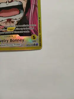 One Piece Tcg Jewelry Bonney OP13-100 Alt Art Leader English-NM - Image 5